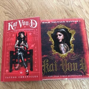 Autographed Kat Von D books